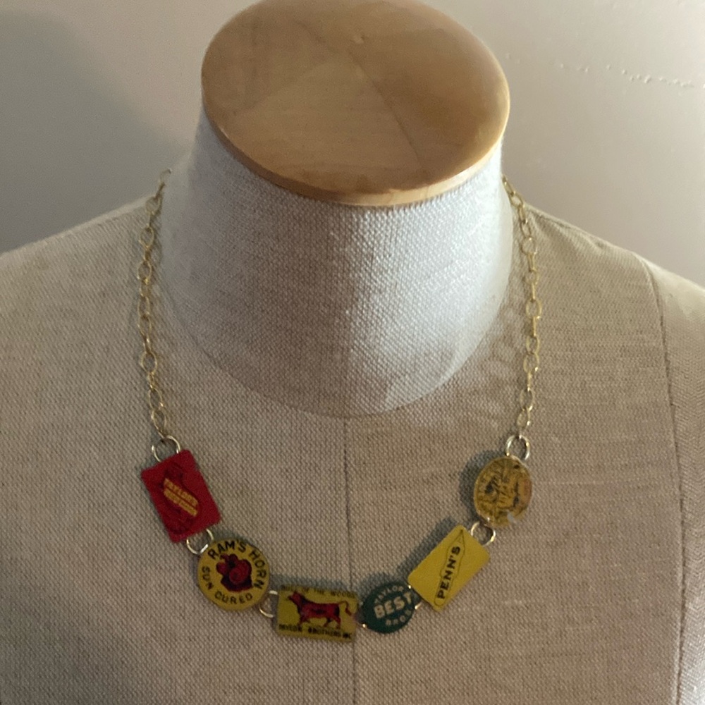 Vintage Cigar Tin Necklace